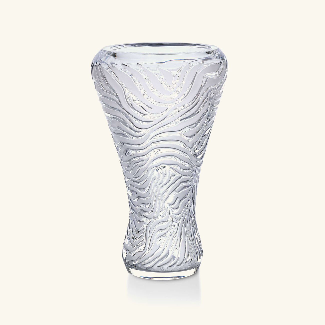 Zebra Vase Large Clear Limited Edition lalique zebra vase large clear limited edition