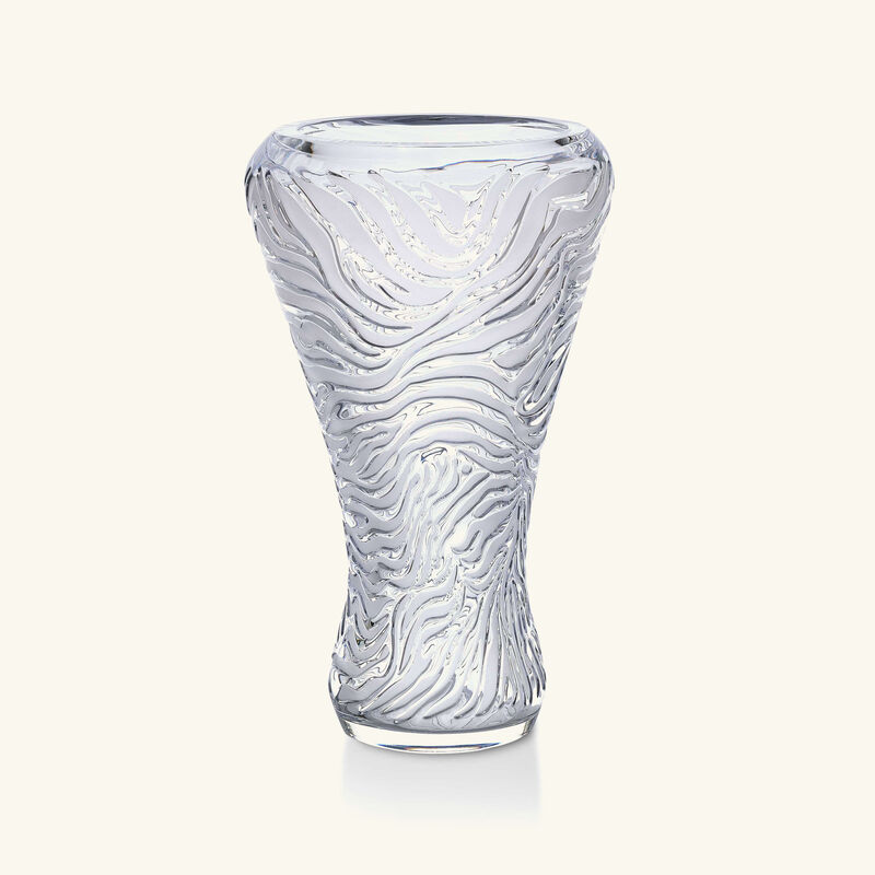 Zebra Vase Large Clear Limited Edition lalique zebra vase large clear limited edition