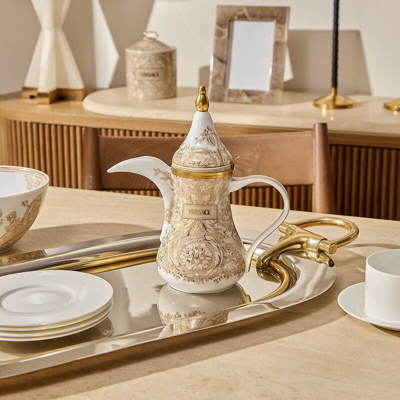 Barocco Coffee Pot Beige versace barocco coffee pot beige