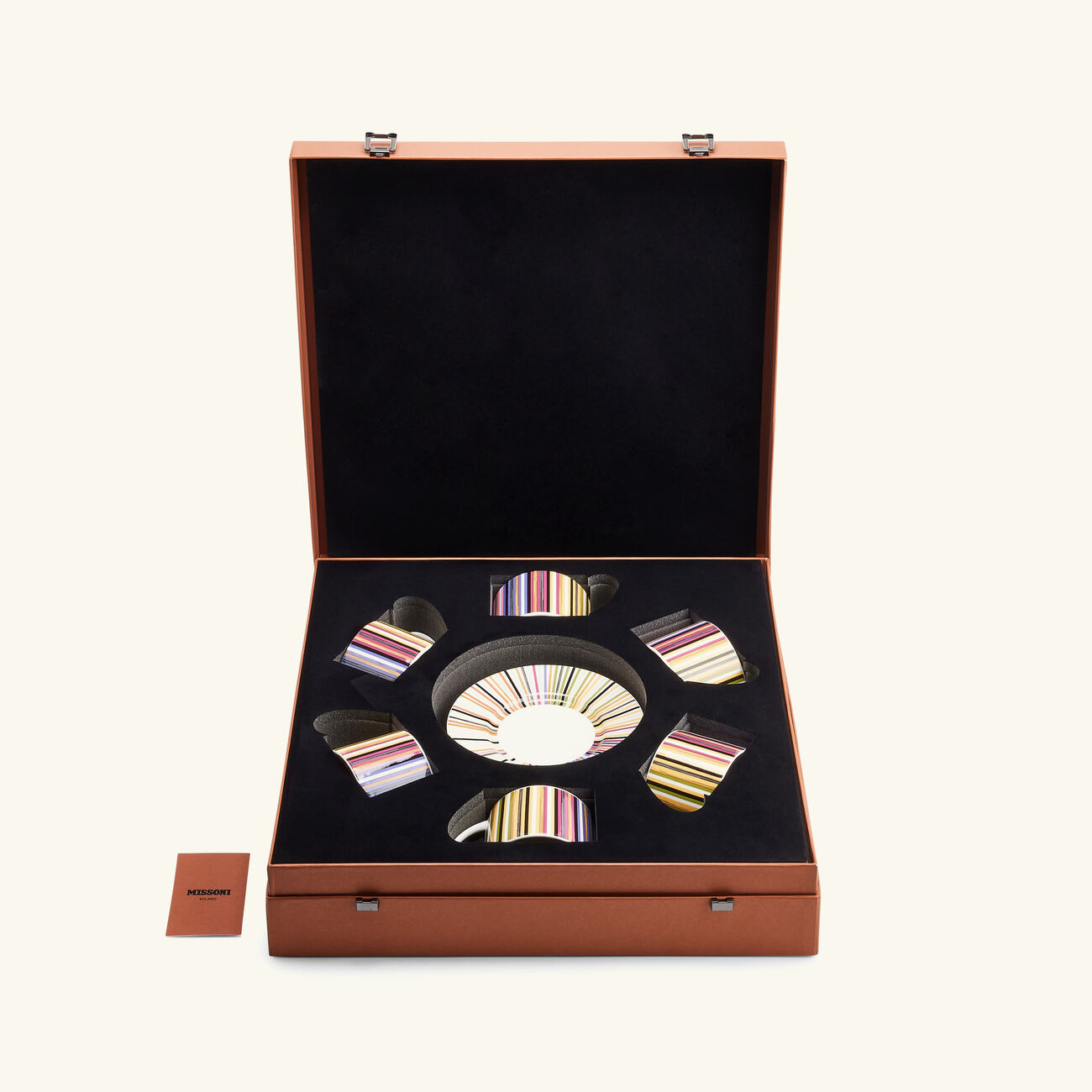 missoni home jenkins tea cup   saucer set of 6