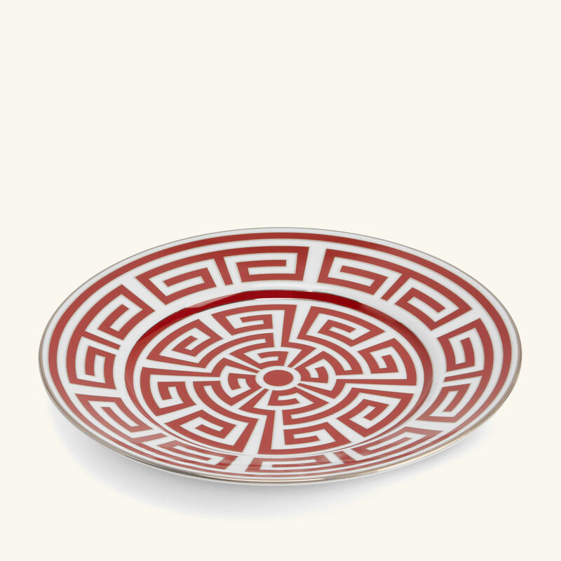 ginori 1735 labirinto dessert plate round red 22cm