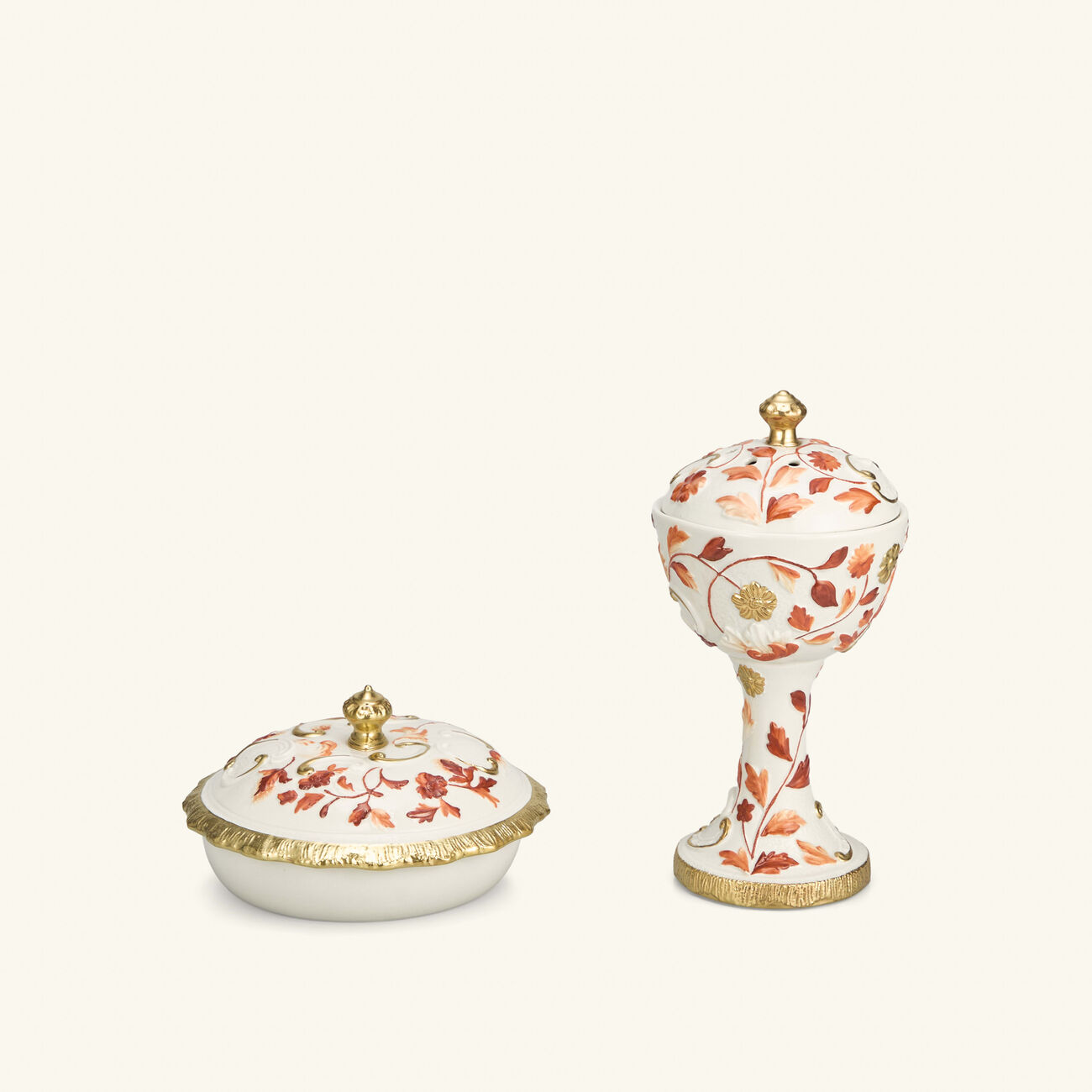 villari taormina incense burner red