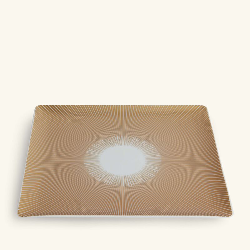 Sol Serving Platter Rectangular Gold 22cm bernardaud sol serving platter rectangular gold 22cm