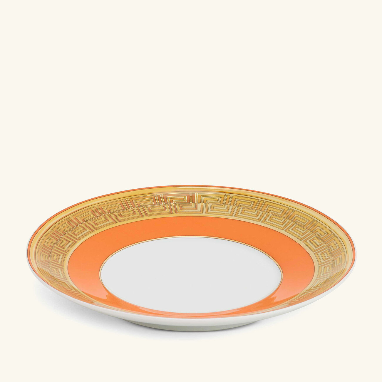 فيرساتشي فنجان الشاي أورانج كوين مع صحنه برتقالي