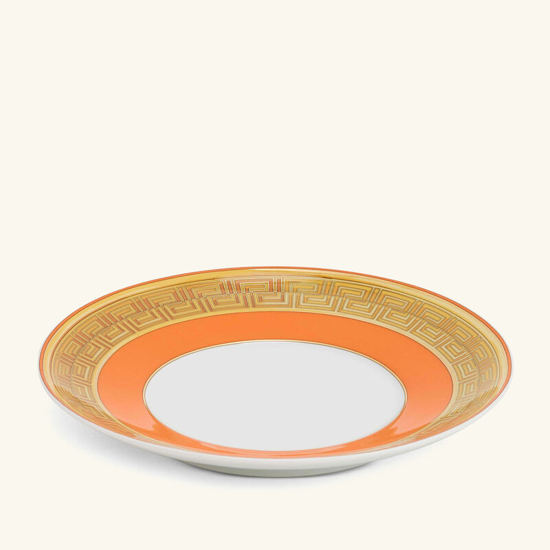 فيرساتشي فنجان الشاي أورانج كوين مع صحنه برتقالي