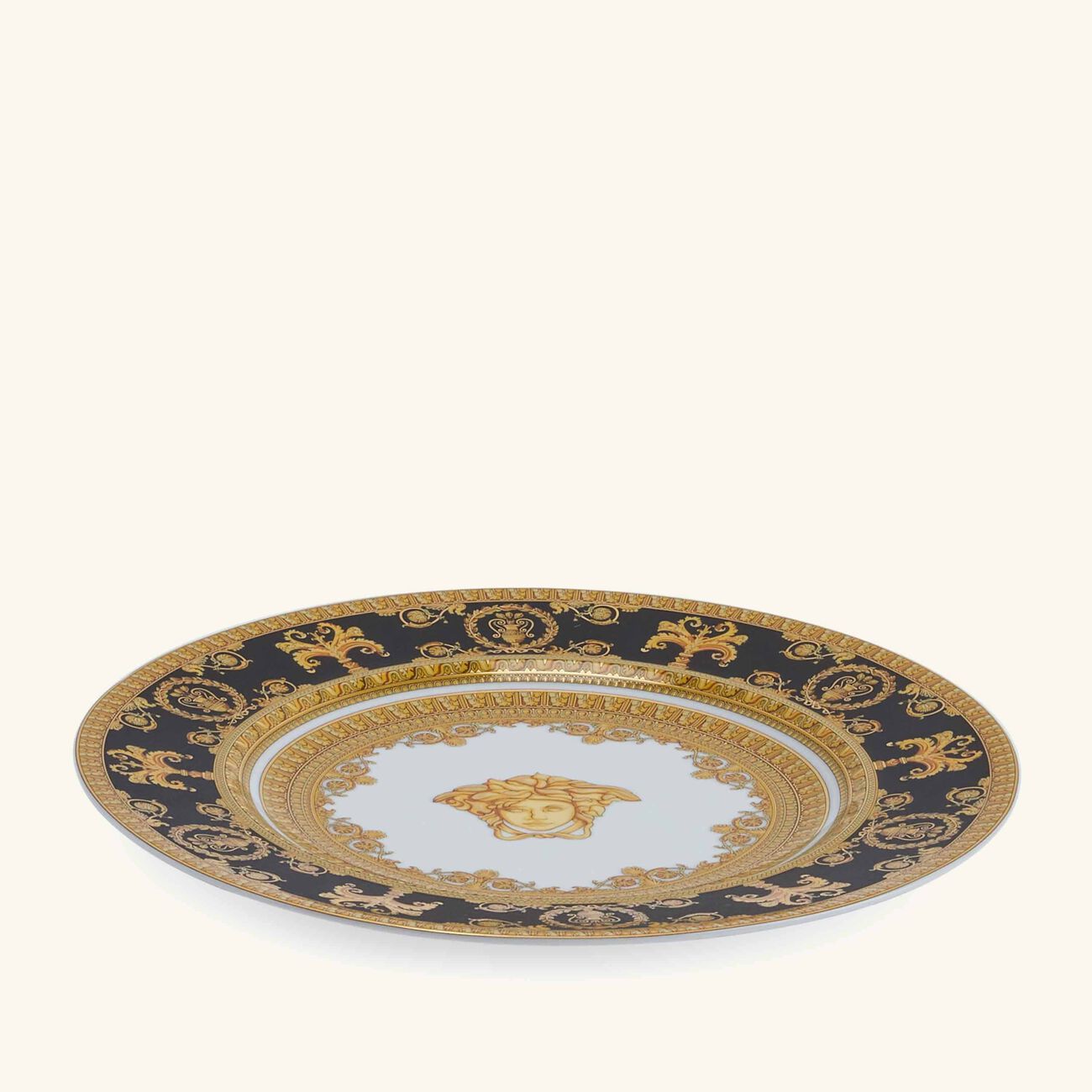 I Love Baroque Nero Bread & Butter Plate Round Black 27cm versace i love baroque nero bread butter plate round black 27cm