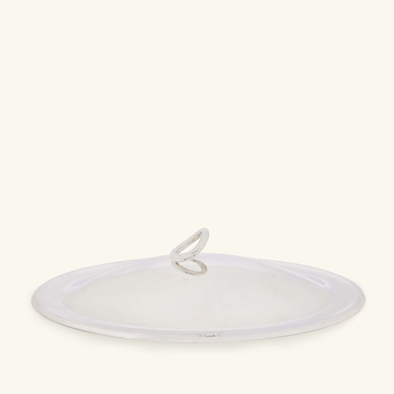 Vertigo Cover Oval Silver Plated christofle vertigo cover oval silver plated