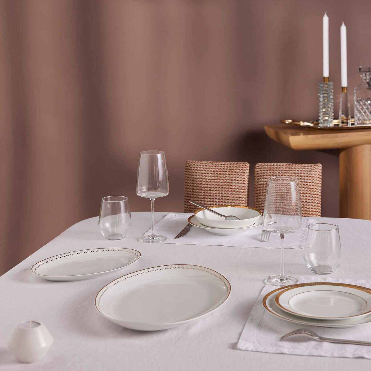 christofle malmaison imp riale serving platter oval gold 28cm