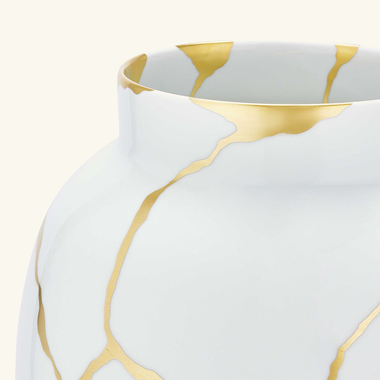 Kintsugi White Large Vase bernardaud kintsugi white large vase