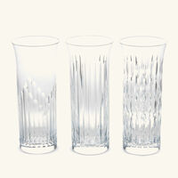 Flora Vase Small Clear Set Of 3 baccarat flora vase small clear set of 3