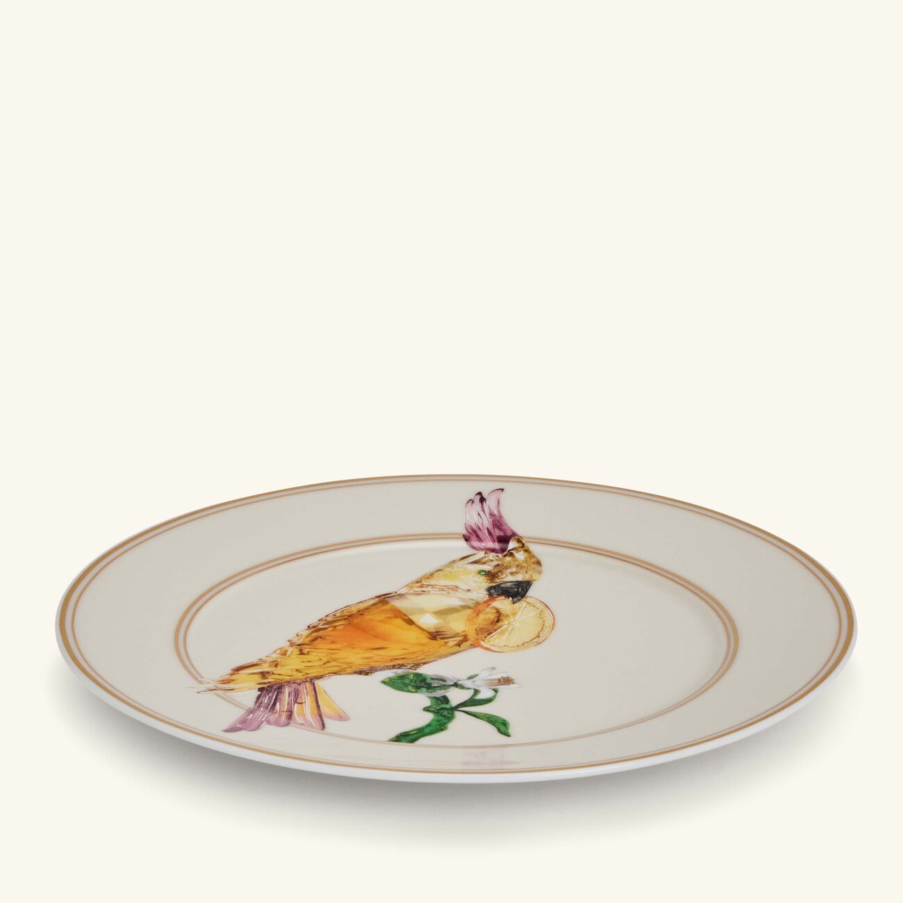 rosenthal idyllia bread   butter plate round cockatoo 18 cm