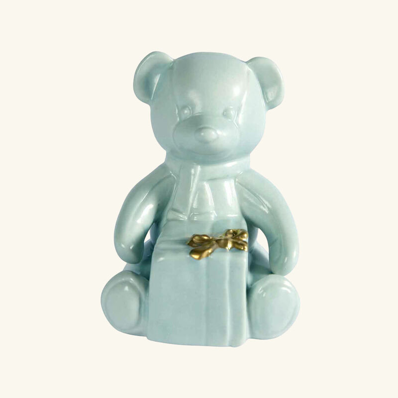 فيلاري منحوتة تيدي صغيرة جدًا زرقاء