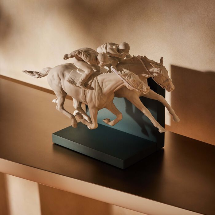 Horse Race Sculpture Medium White lladro horse race sculpture medium white
