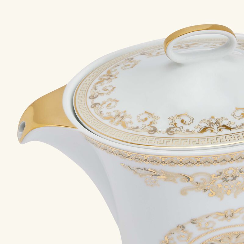 versace medusa gala tea pot white