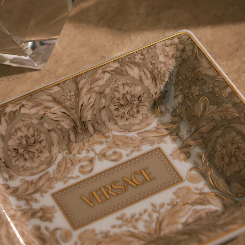 versace barocco beige serving dish 15 cm