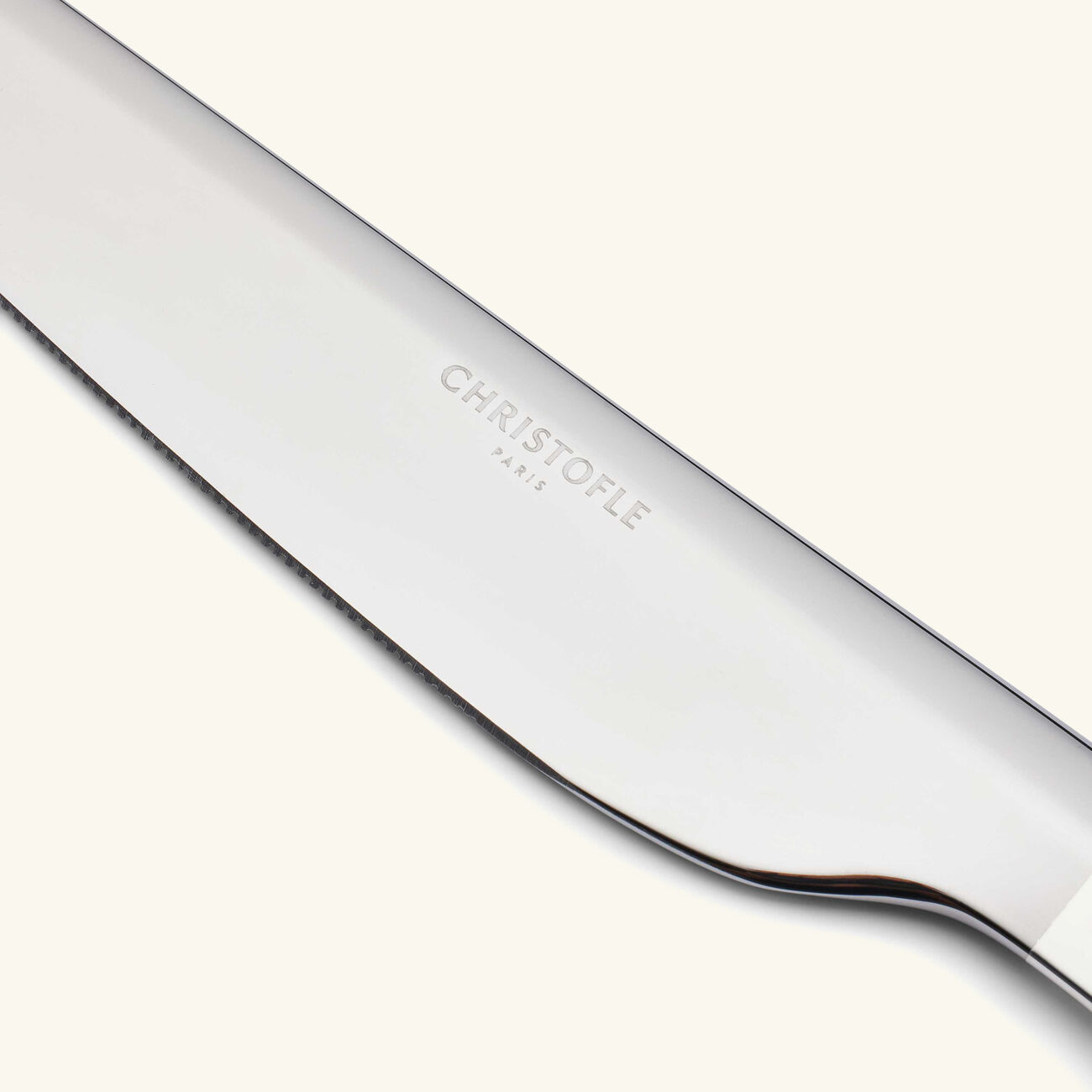 christofle infini serrated dinner knife silver plated