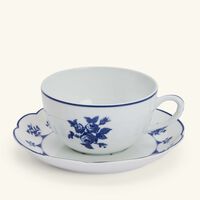 Chateaubriand Couleur Tea Cups & Saucer Blue Set Of 4 bernardaud chateaubriand couleur tea cups saucer blue set of 4