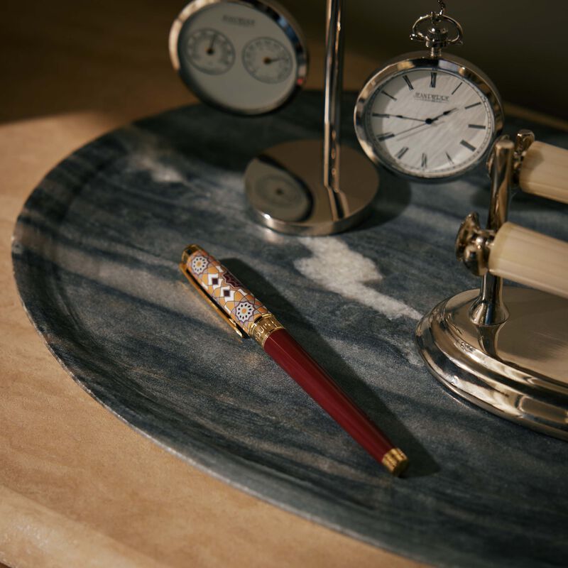 st dupont alhambra medium eternity ballpoint pen red