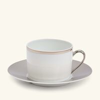 رالف لورين هوم فنجان الشاي بنتهاوس هيويت مع صحنه رمادي اللون