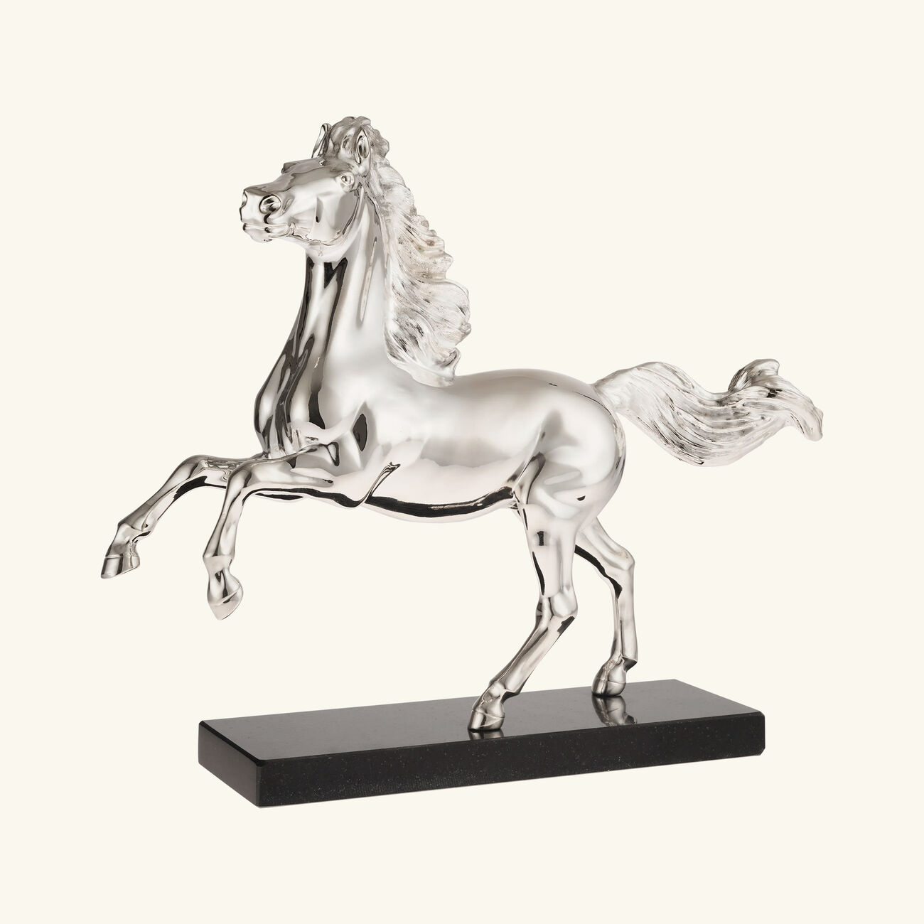 christofle lunar new year horse sculpture silver plated