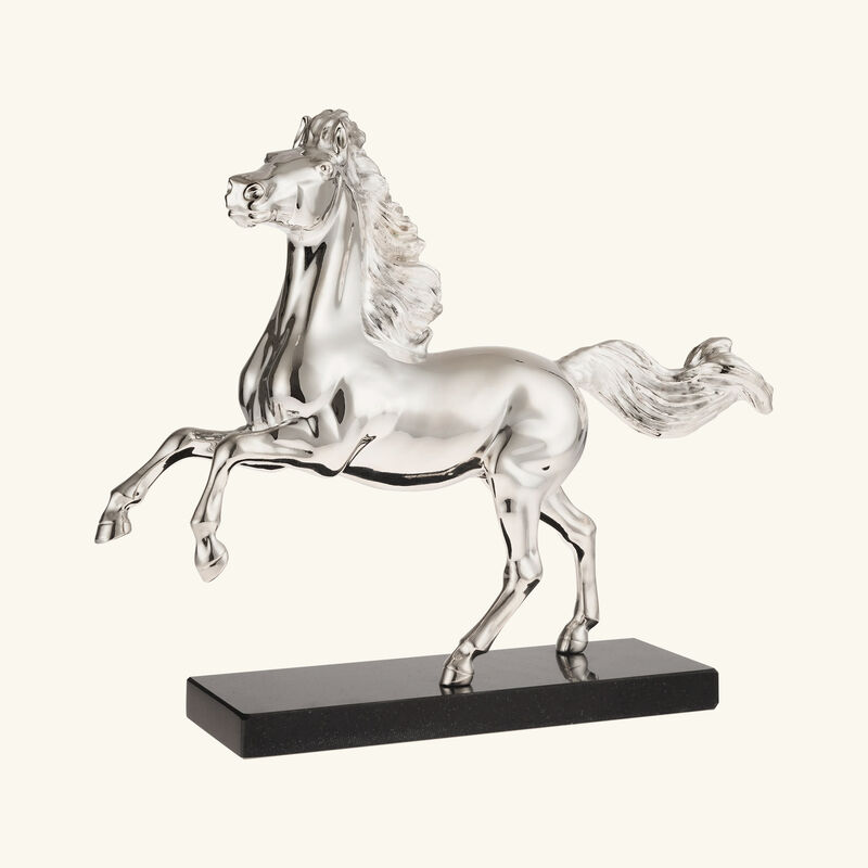 christofle lunar new year horse sculpture silver plated
