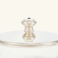 كريستوفل طبق الضيافة آلبي باللون الفضي 7 سم