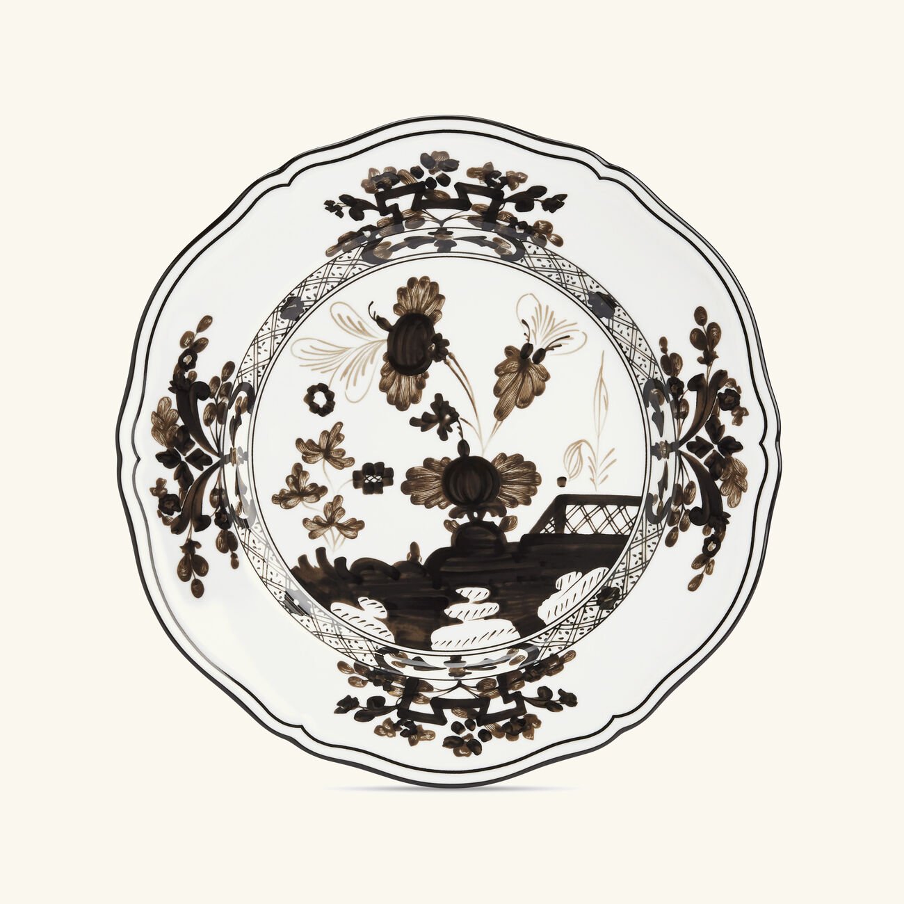 Oriente Italiano Dinner Plate Grey ginori 1735 oriente italiano dinner plate grey