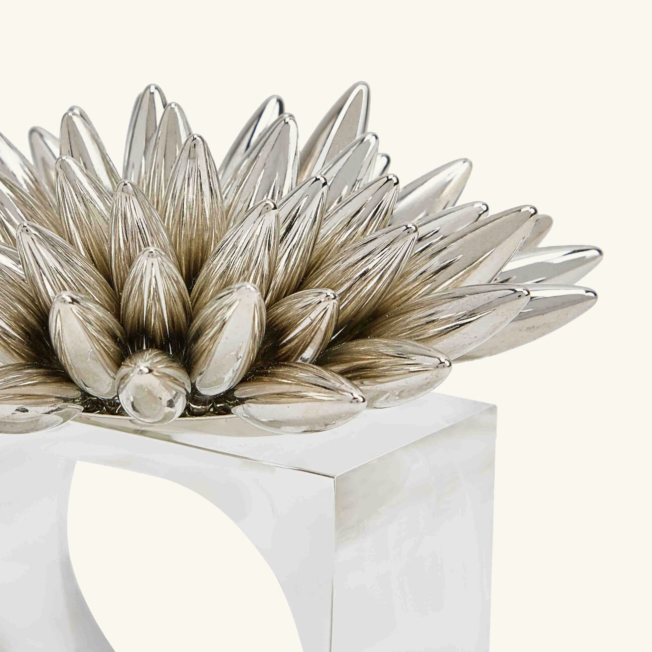 kim seybert stellar napkin ring silver