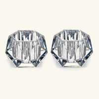 باكارا طقم لوكسور مؤلف من كوبين للشموع باللون الشفاف