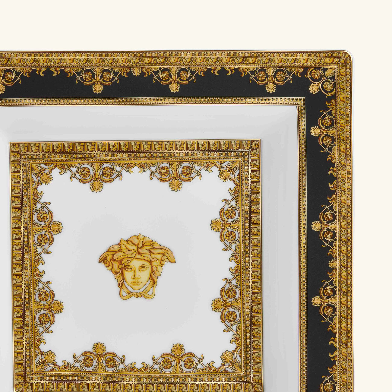 I Love Baroque Trinket Tray Square Black versace i love baroque trinket tray square black