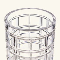 Hudson Plaid Vase Medium Clear ralph lauren home hudson plaid vase medium clear