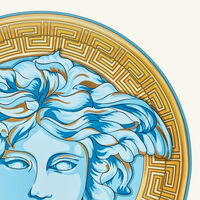 Medusa Amplified Blue Coin Charger Plate Round Blue 33cm versace medusa amplified blue coin charger plate round blue 33cm