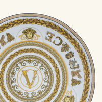 versace virtus gala charger plate round white 33cm