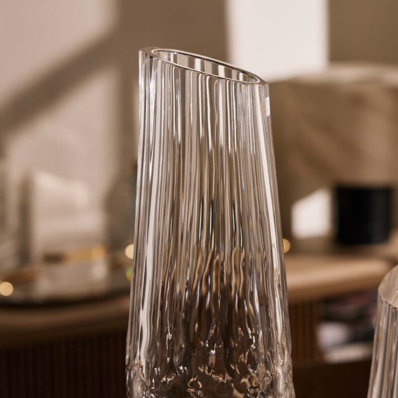 mario cioni   c elephants whisper vase tall clear