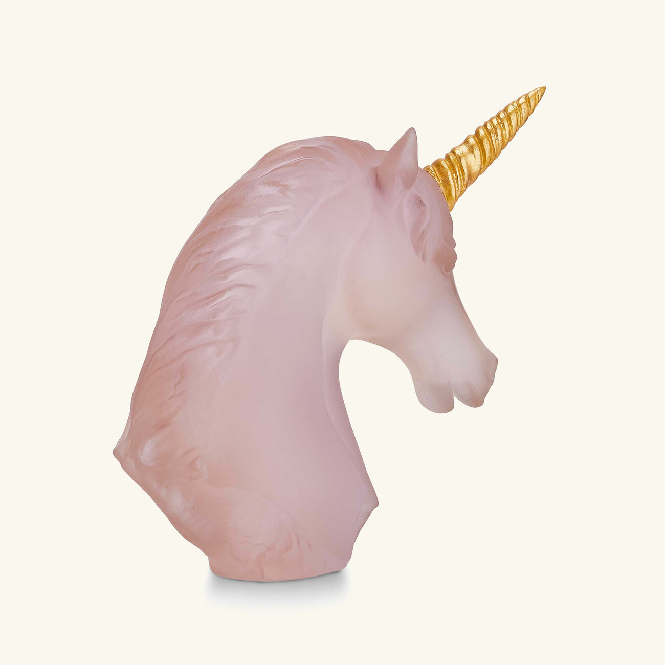 دوم منحوتة يونيكورن متوسطة الحجم وردية بإصدار محدود