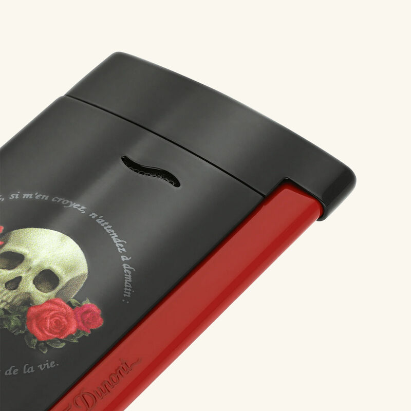 Slim 7 Memento Mori Lighter Black st dupont slim 7 memento mori lighter black