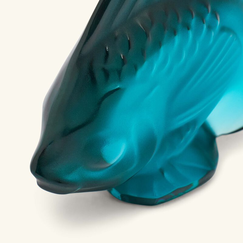 Fish Figurine Mini Turquoise lalique fish figurine mini turquoise