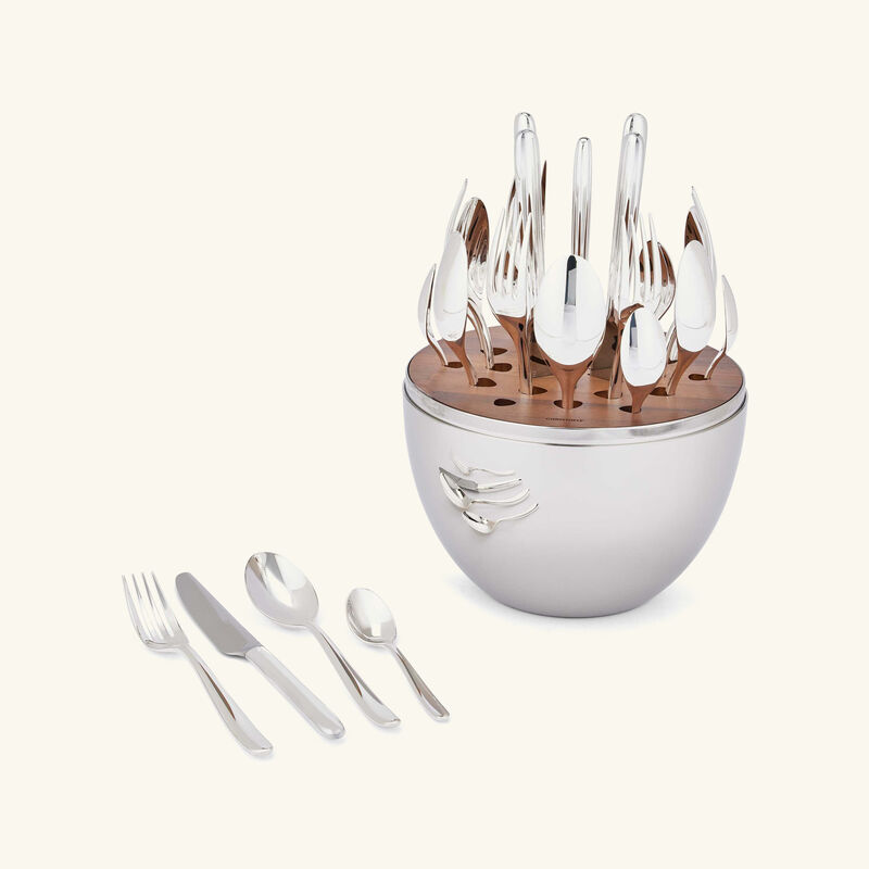 كريستوفل طقم مود دبي سكايلاين مؤلف من 24 قطعة باللون الفضي