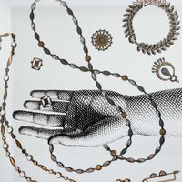 fornasetti gioielli trinket tray square white