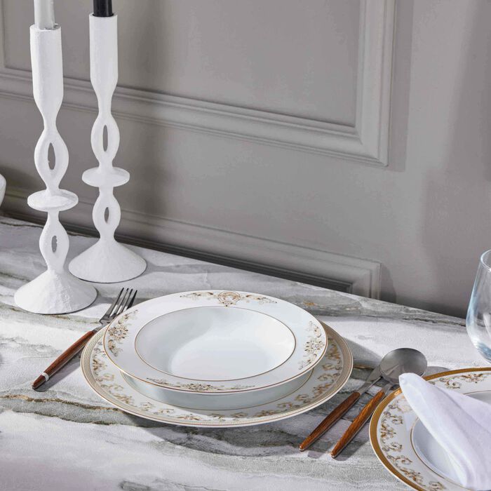 فيرساتشي طبق الطعام ميدوزا جالا دائري أبيض 22 سم