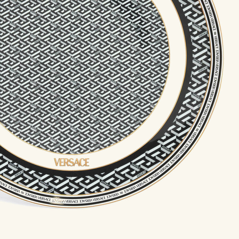 versace la greca signature charger plate round 33cm