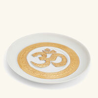 لادرو طبق التزيين أوم أبيض