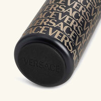versace allover water bottle black