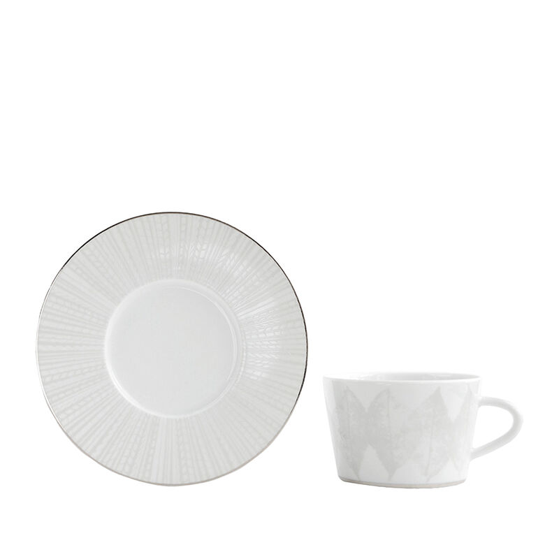 bernardaud silva tea cup   saucer   set of 2