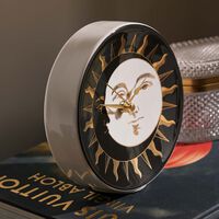 Giorno e Notte Desk Clock Black fornasetti giorno e notte desk clock black