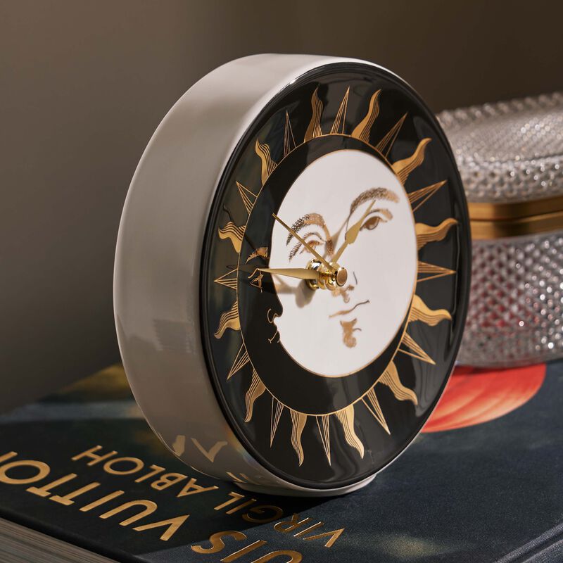 Giorno e Notte Desk Clock Black fornasetti giorno e notte desk clock black