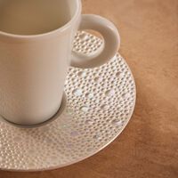 bernardaud cume perle set of espresso cups and saucers