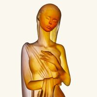 Lys d’Eau Sculpture Extra Large Brown daum lys d eau sculpture extra large brown