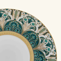 haviland r ves du nil dessert plate round green 22cm set of 2