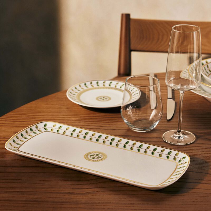 برناردو صينية تقديم الكيك كونستانس مستطيلة خضراء 37 سم